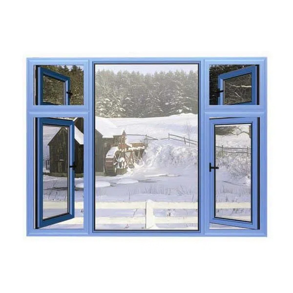 Aluminum Casement Window With Fixed Window