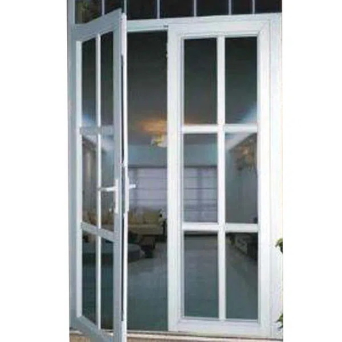 Aluminum Casement Door With Grid Inside
