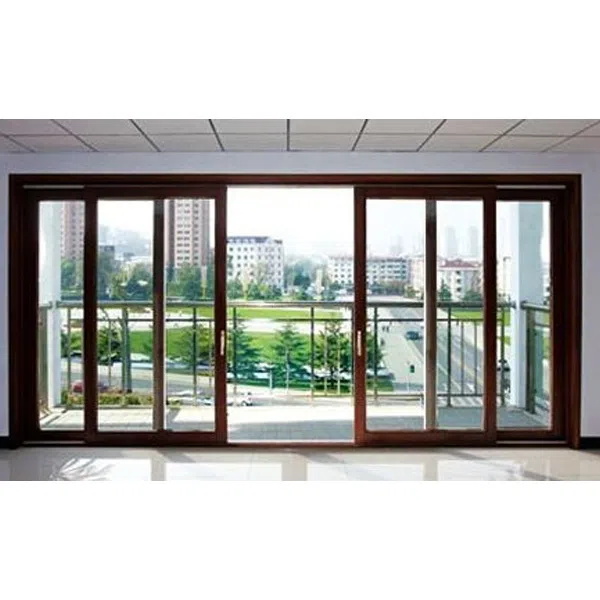 Aluminum Sliding Door With Fixed Window